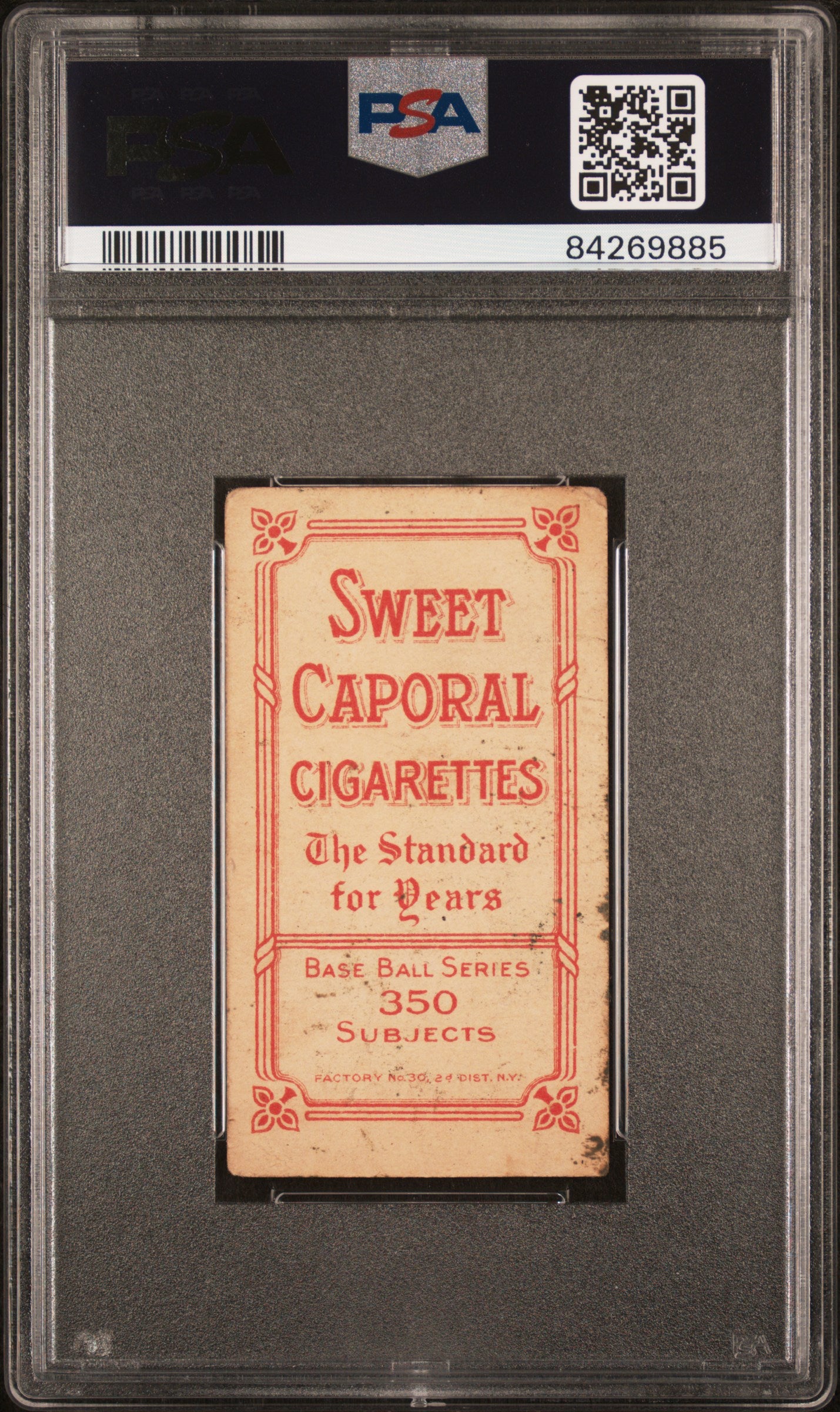 Spike Shannon 1909-11 T206 Sweet Caporal 350/30 PSA 1.5 Fair MK