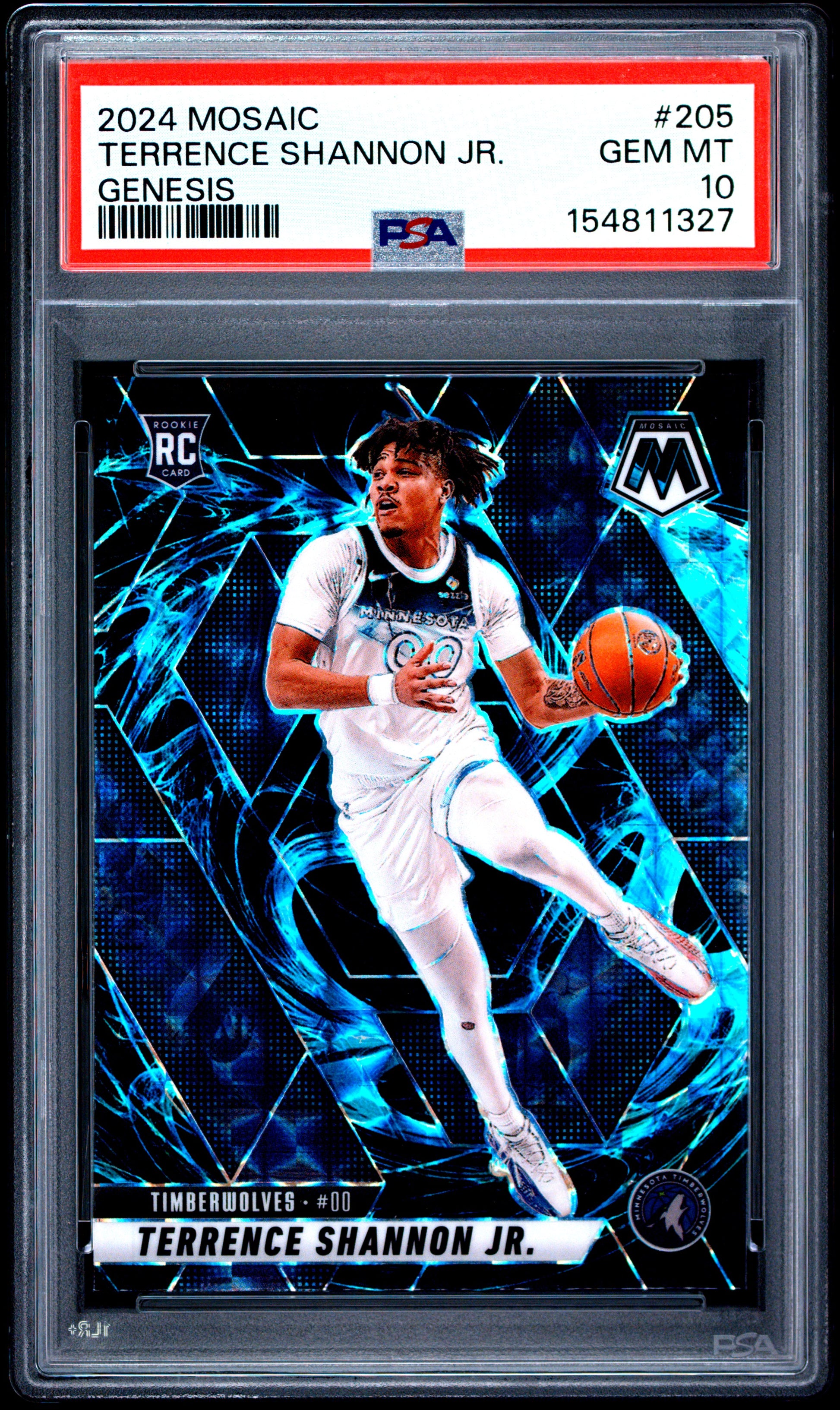 Terrance Shannon Jr. 2024 Panini Mosaic Rookie #205 PSA 10 Gem Mint