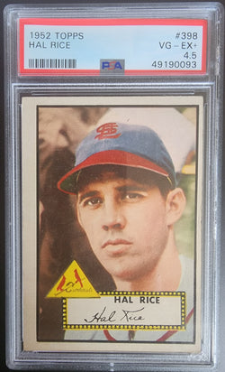 Hal Rice 1952 Topps #398 PSA 4.5