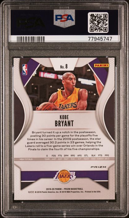Kobe Bryant 2019 Panini Prizm #8 Fast break Prizm PSA 9 Mint 5747