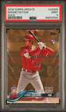 Shohei Ohtani 2018 Topps Update Gold #US285 PSA 9 Mint