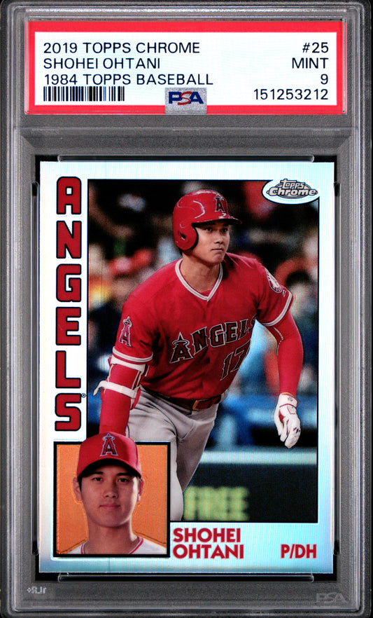 Shohei Ohtani 2019 Topps Chrome 1984 Topps PSA 9 Mint 3212