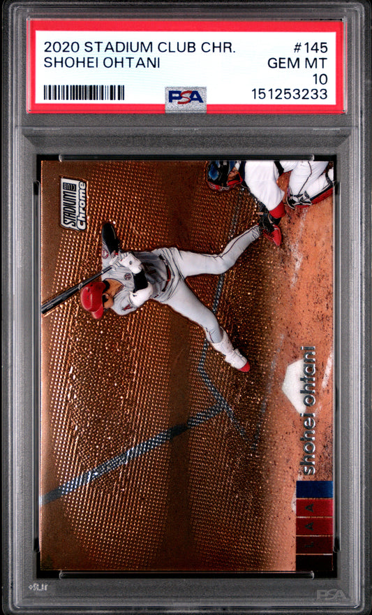 Shohei Ohtani 2020 Topps Stadium Club Chrome #145 PSA 10 Gem Mint