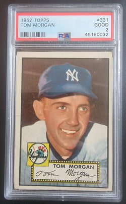 Tom Morgan 1952 Topps #331 PSA 2