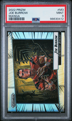 Joe Burrow 2022 Panini Prizm Manga #M3 PSA 9 Mint