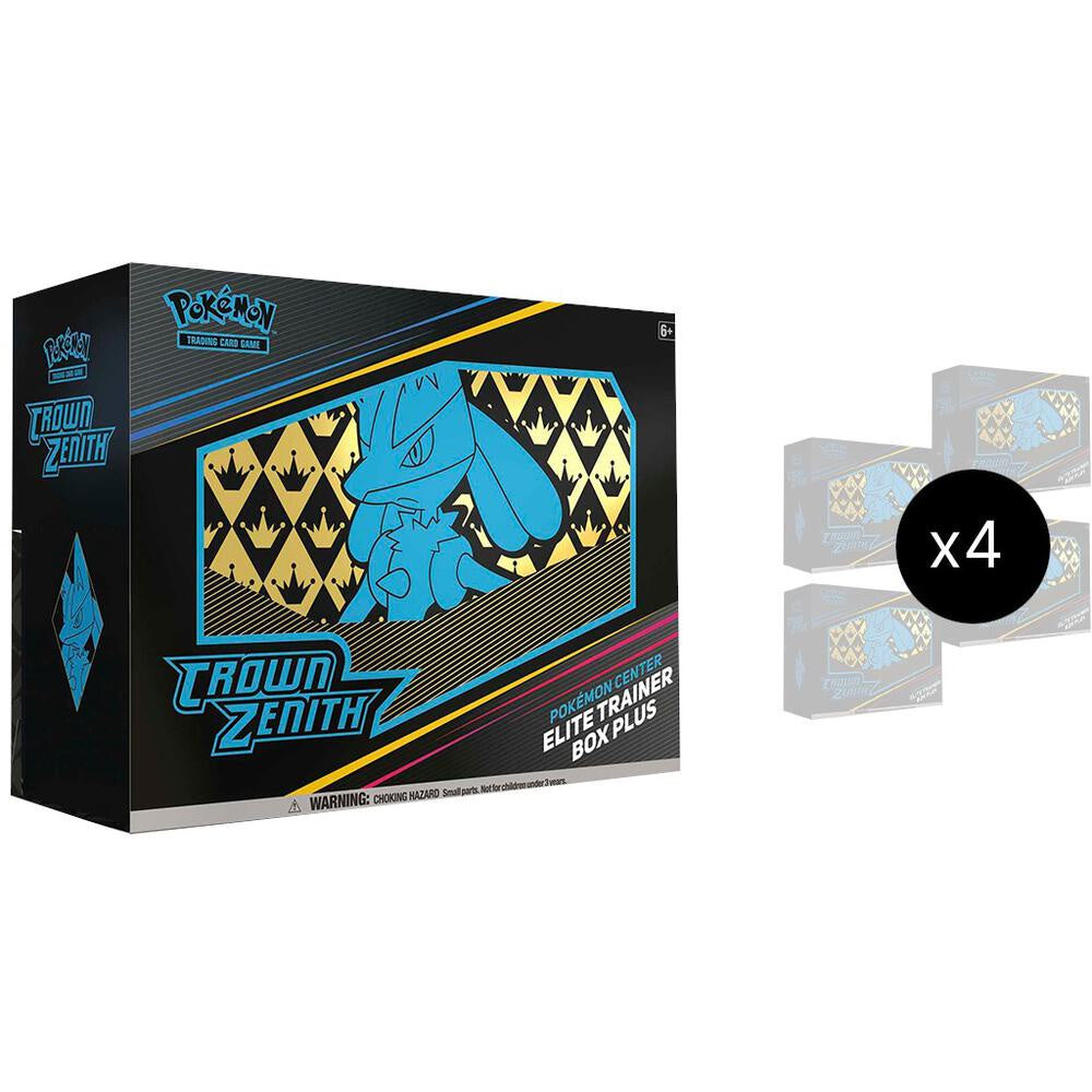 Pokemon Crown Zenith Pokemon Center Elite Trainer Plus 4-Box Case