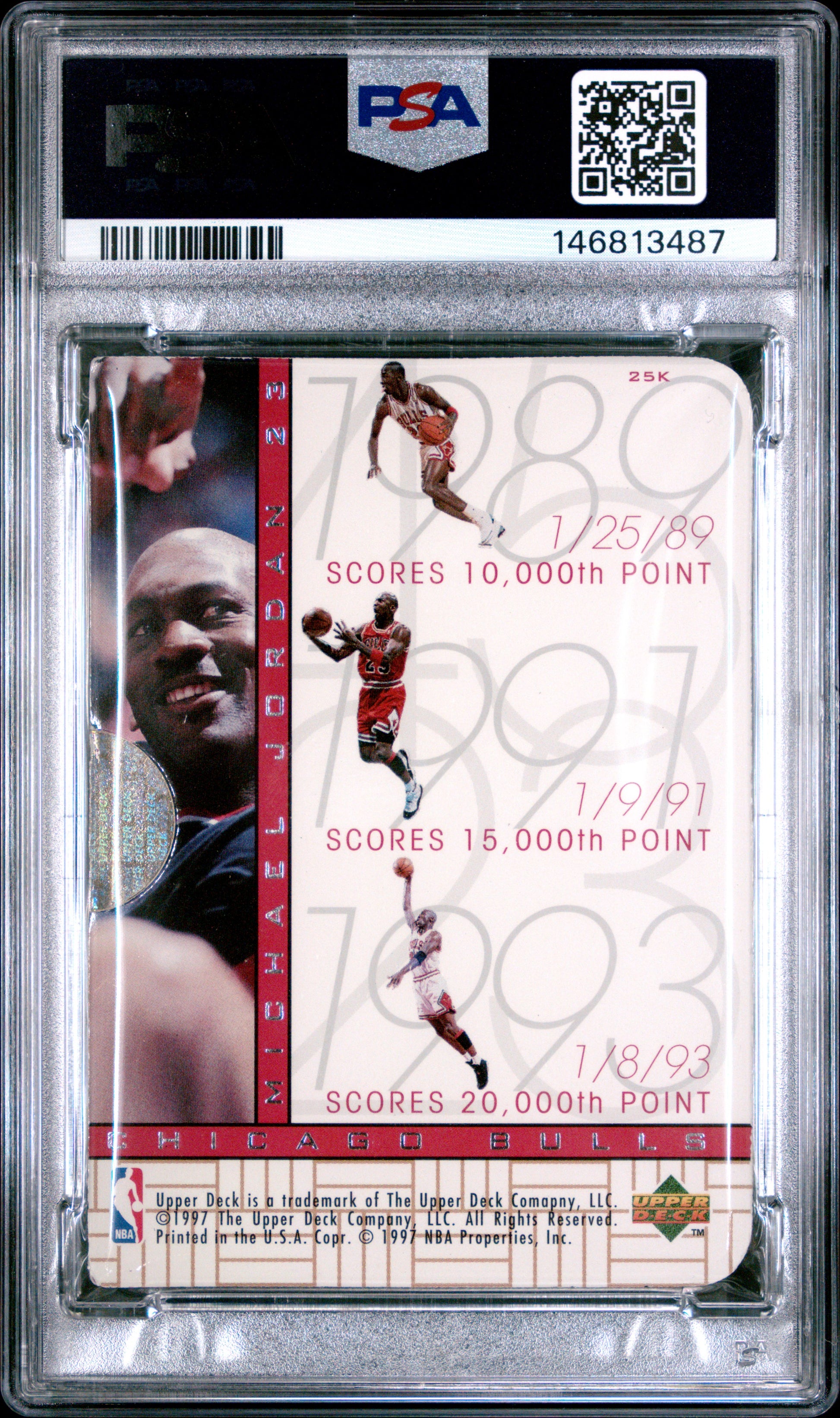 Michael Jordan 1996 SP Inside Info #25K PSA 5 EX
