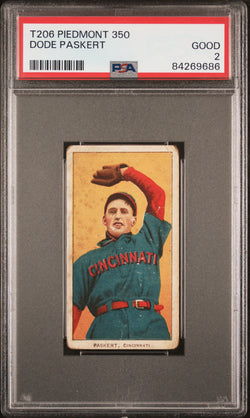 Dode Paskert 1909-11 T206 Piedmont 350 PSA 2 Good