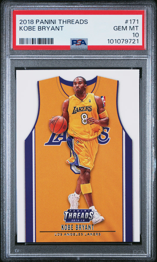 Kobe Bryant 2018 Panini Threads #171 PSA 10 Gem Mint 9721