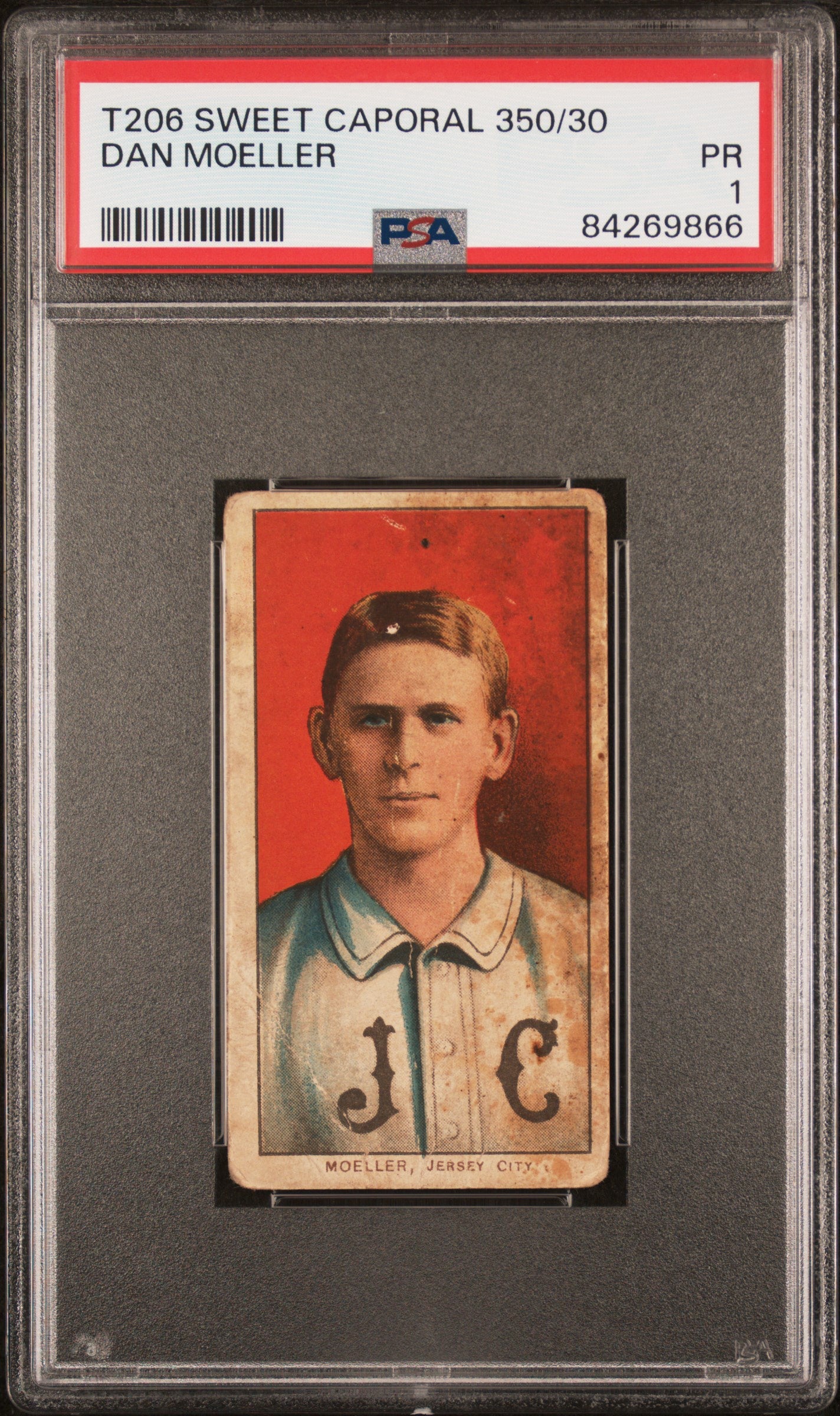 Dan Moeller 1909-11 T206 Sweet Caporal 350/30 PSA 1 Poor
