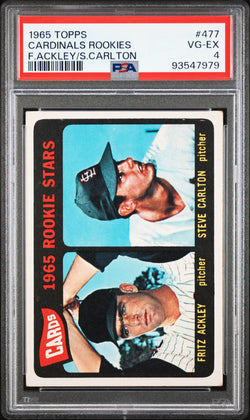 Steve Carlton 1965 Topps #477 PSA 4 VG-EX