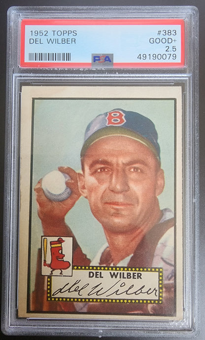 Del Wilber 1952 Topps #383 PSA 2.5