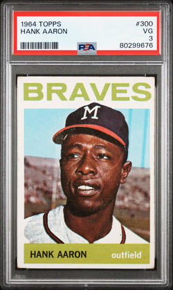 Hank Aaron 1964 Topps #300 PSA 3 Very Good