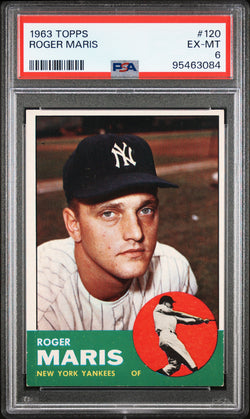 Roger Maris 1963 Topps #120 PSA 6 Ex-Mint 3084