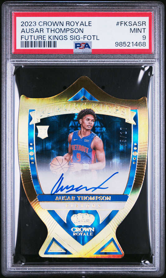 Ausar Thompson 2023 Panini Crown Royale Future Kings FOTL Auto #13/17 PSA 9 Mint
