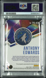 Anthony Edwards 2020 Panini Recon True Potential Gold Auto #3/10 PSA 9 Auto 9