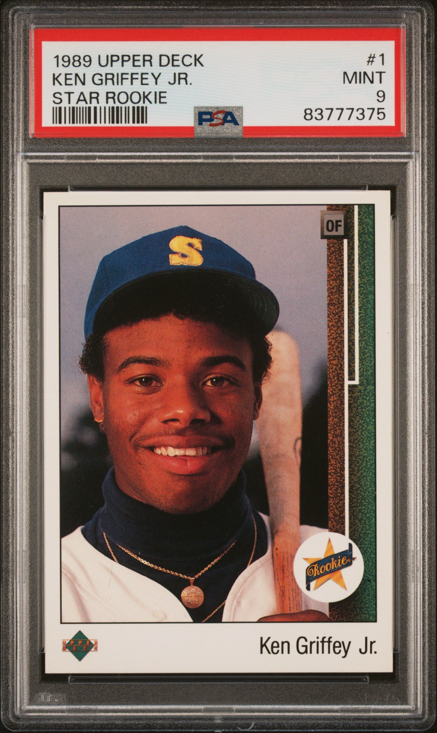 Ken Griffey Jr. 1989 Upper Deck Rookie #1 PSA 9 Mint 7375