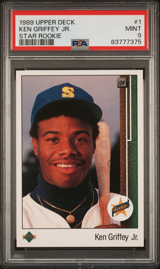 Ken Griffey Jr. 1989 Upper Deck Rookie #1 PSA 9 Mint 7375