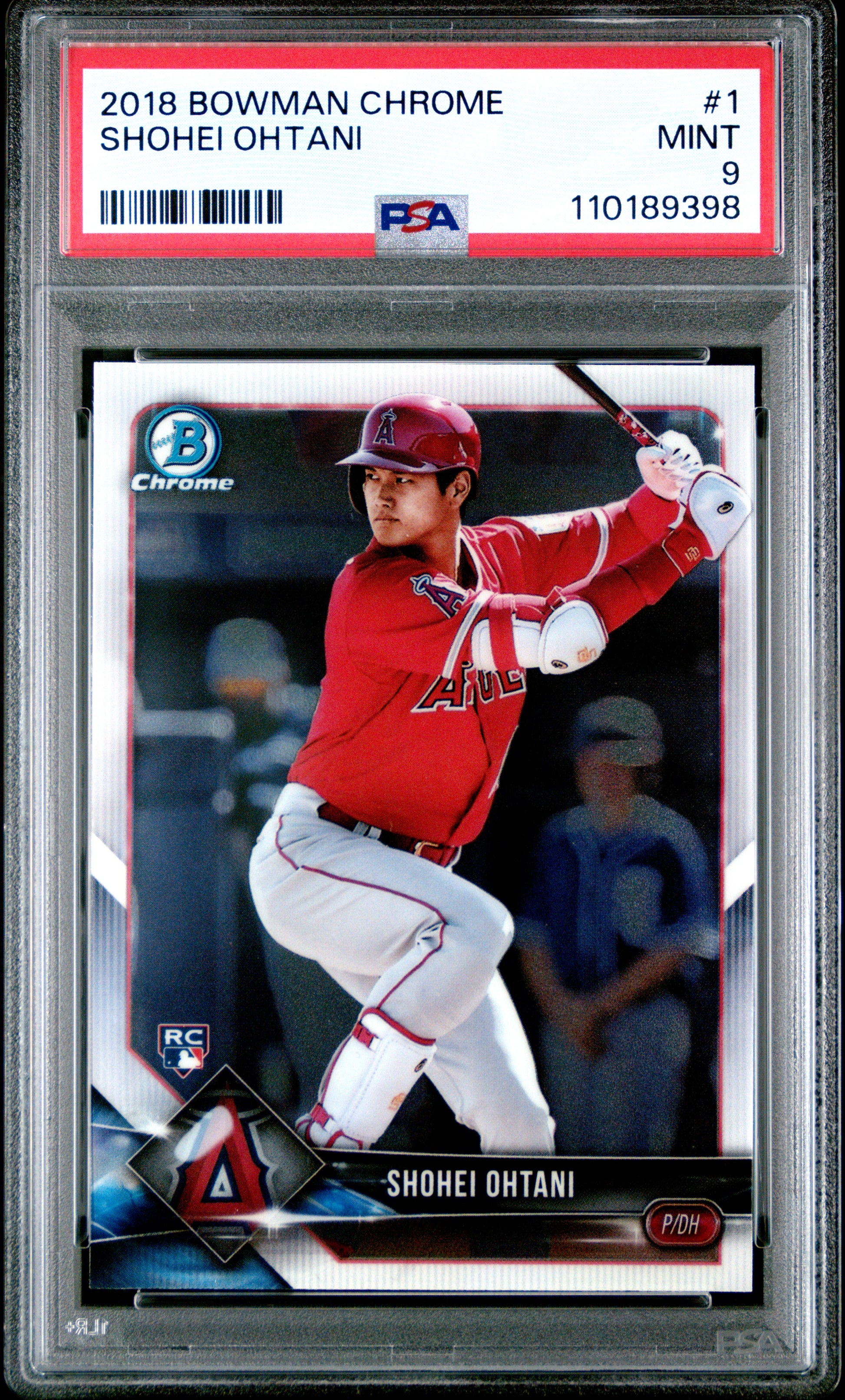 Shohei Ohtani 2018 Bowman Chrome #1 RC PSA 9 Mint 9398