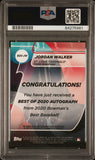 Jordan Walker 2020 Bowmans Best Blue Refractor Auto #2/150 PSA 10 Auto 10