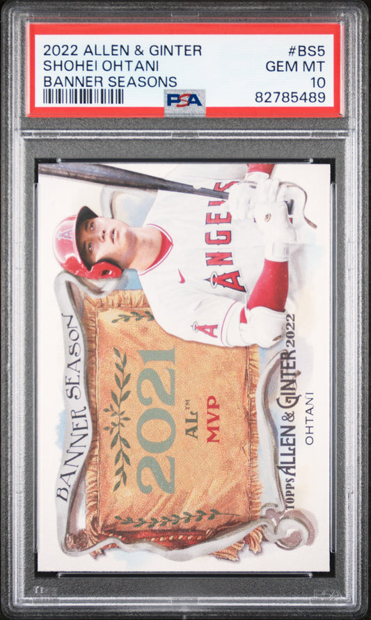 Shohei Ohtani 2022 Topps Allen and Ginter Banner Seasons PSA 10 Gem Mint