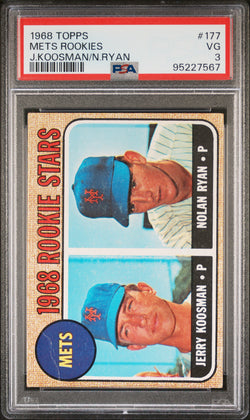 Nolan Ryan 1968 Topps Rookie #177 PSA 3 Very Good PSA 3 Very Good