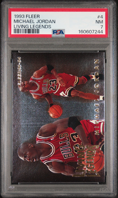 Michael Jordan 1993 Fleer Living Legends PSA 7 Near Mint 7244