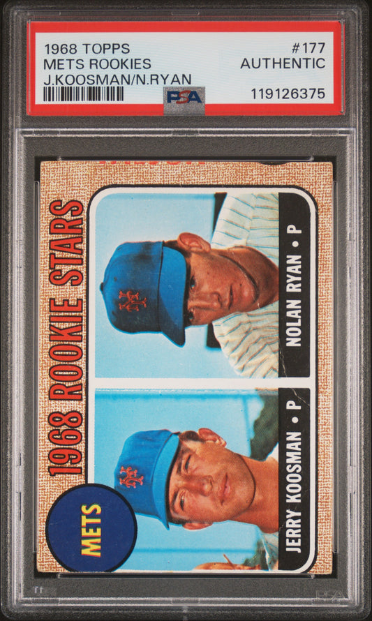 Nolan Ryan 1968 Topps Rookie #177 PSA Authentic 6375
