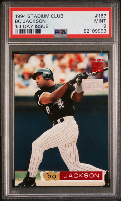 Bo Jackson 1994 Stadium Blub #167 1st Day Issue PSA 9 Mint