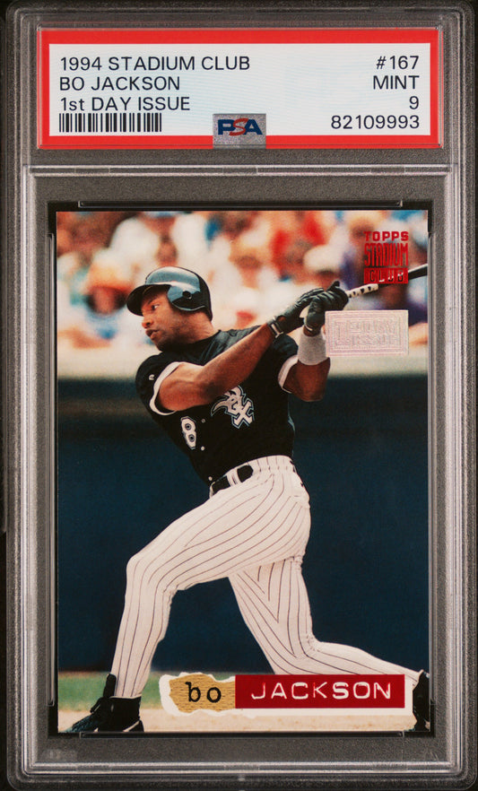 Bo Jackson 1994 Stadium Blub #167 1st Day Issue PSA 9 Mint