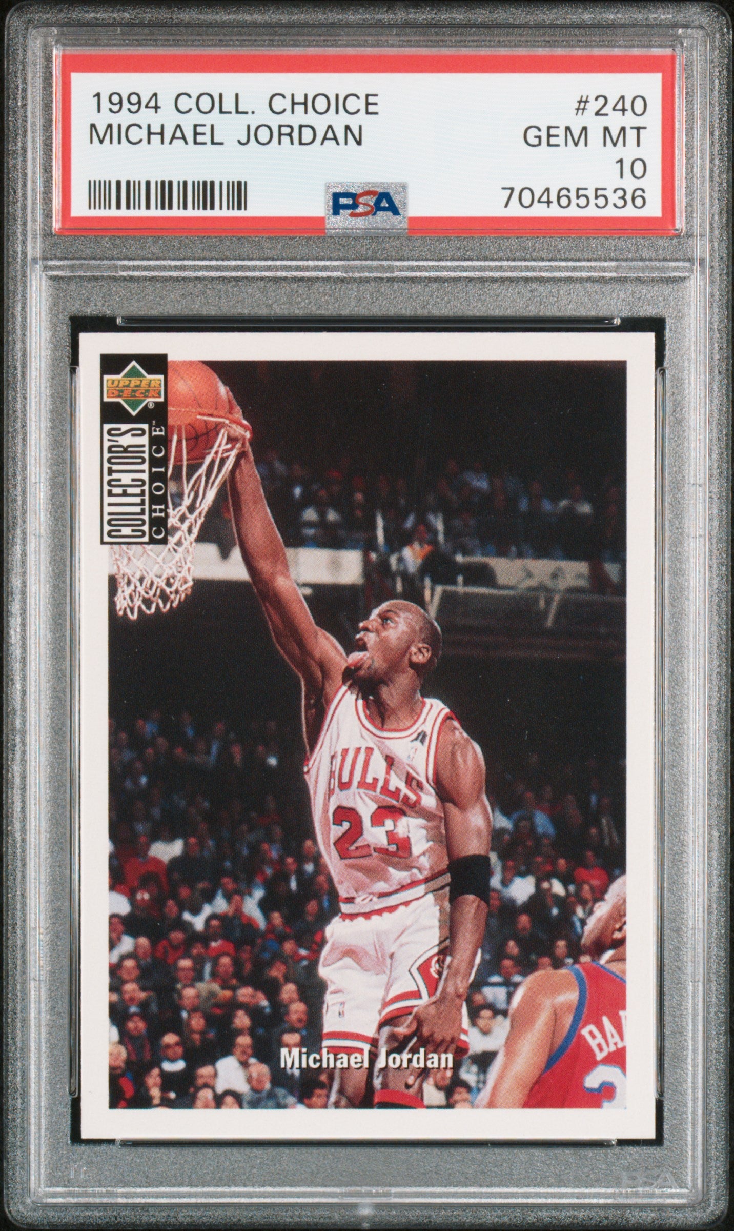 Michael Jordan 1994 Upper Deck Collectors Choice #240 PSA 10 Gem Mint 5536
