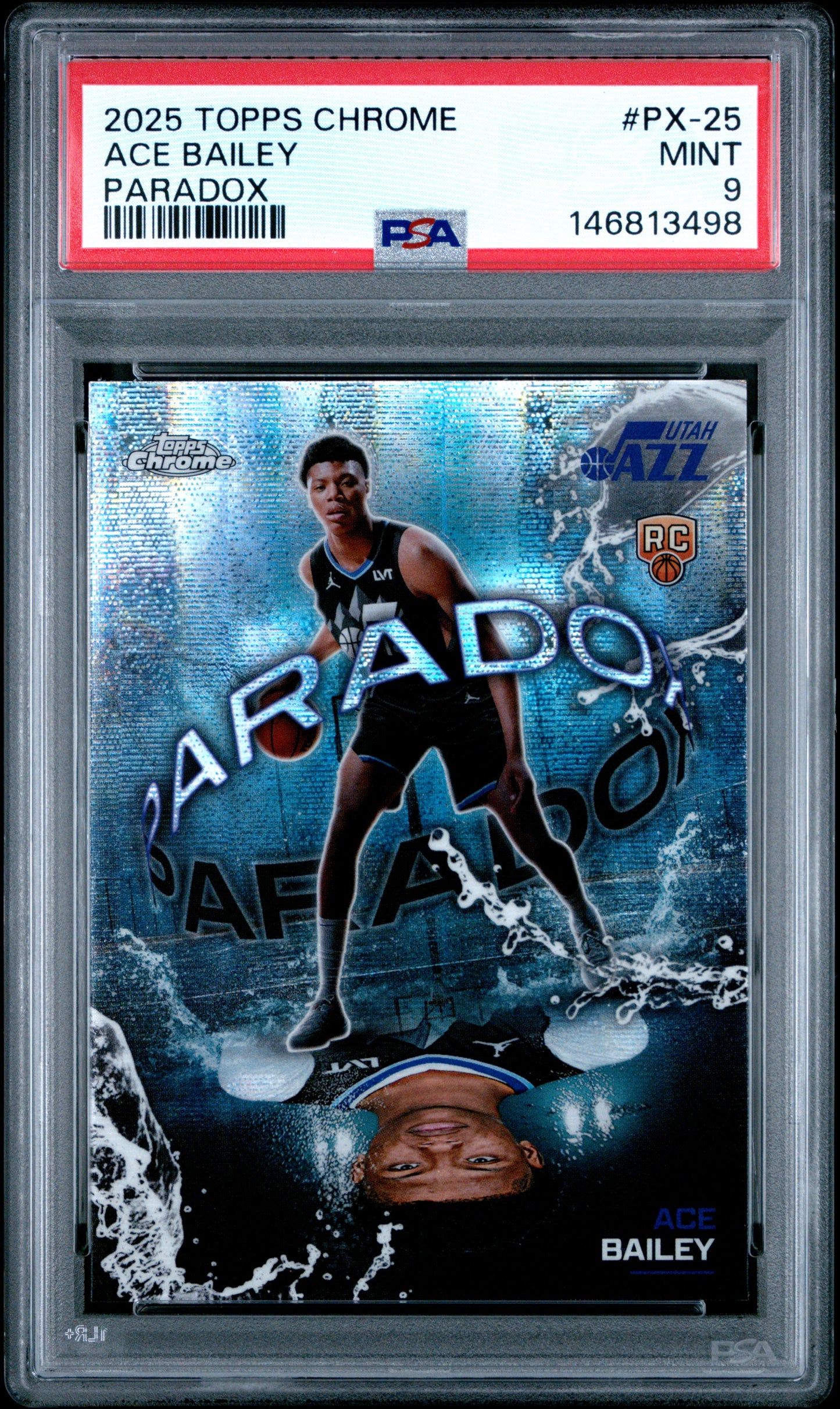 Ace Bailey 2025 Topps Chrome Paradox #PX-25 PSA 9 Mint