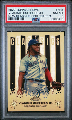 Vladimir Guerrero Jr. 2022 Topps Chrome New Classics Superfractor #1/1 PSA 8 Nm-Mint