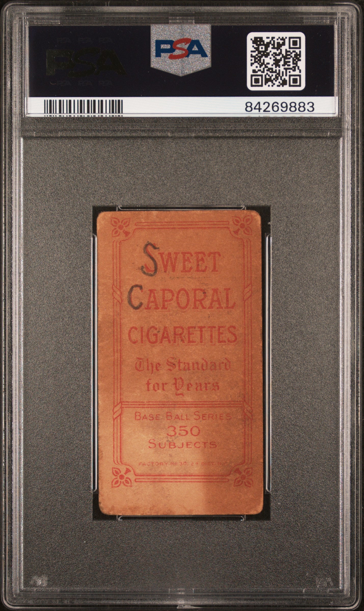 George Schirm 1909-11 T206 Sweet Caporal 350/30 PSA 1.5 Fair MK