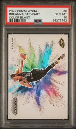 Breanna Stewart 2022 Prizm WNBA Color Blast PSA 10 Gem Mint