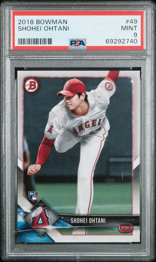 Shohei Ohtani 2018 Bowman Rookie #49 PSA 9 Mint 2740