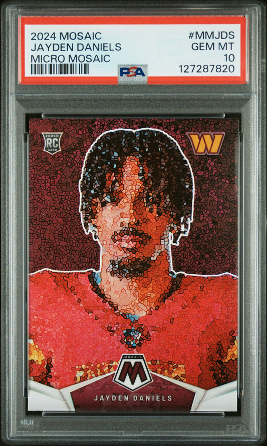 Jayden Daniels 2024 Panini Micro Mosaic Rookie PSA 10 Gem Mint 7820
