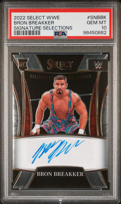 Bron Breakker 2022 Select WWE Signature Selections Auto PSA 10 Gem Mint
