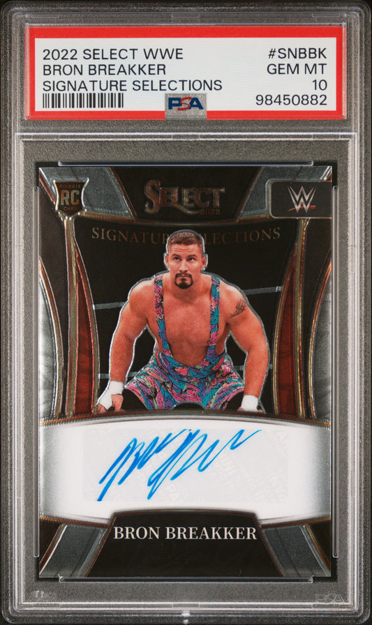 Bron Breakker 2022 Select WWE Signature Selections Auto PSA 10 Gem Mint