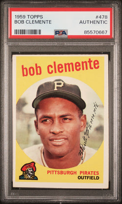 Bob Clemente 1959 Topps #478 PSA Authentic