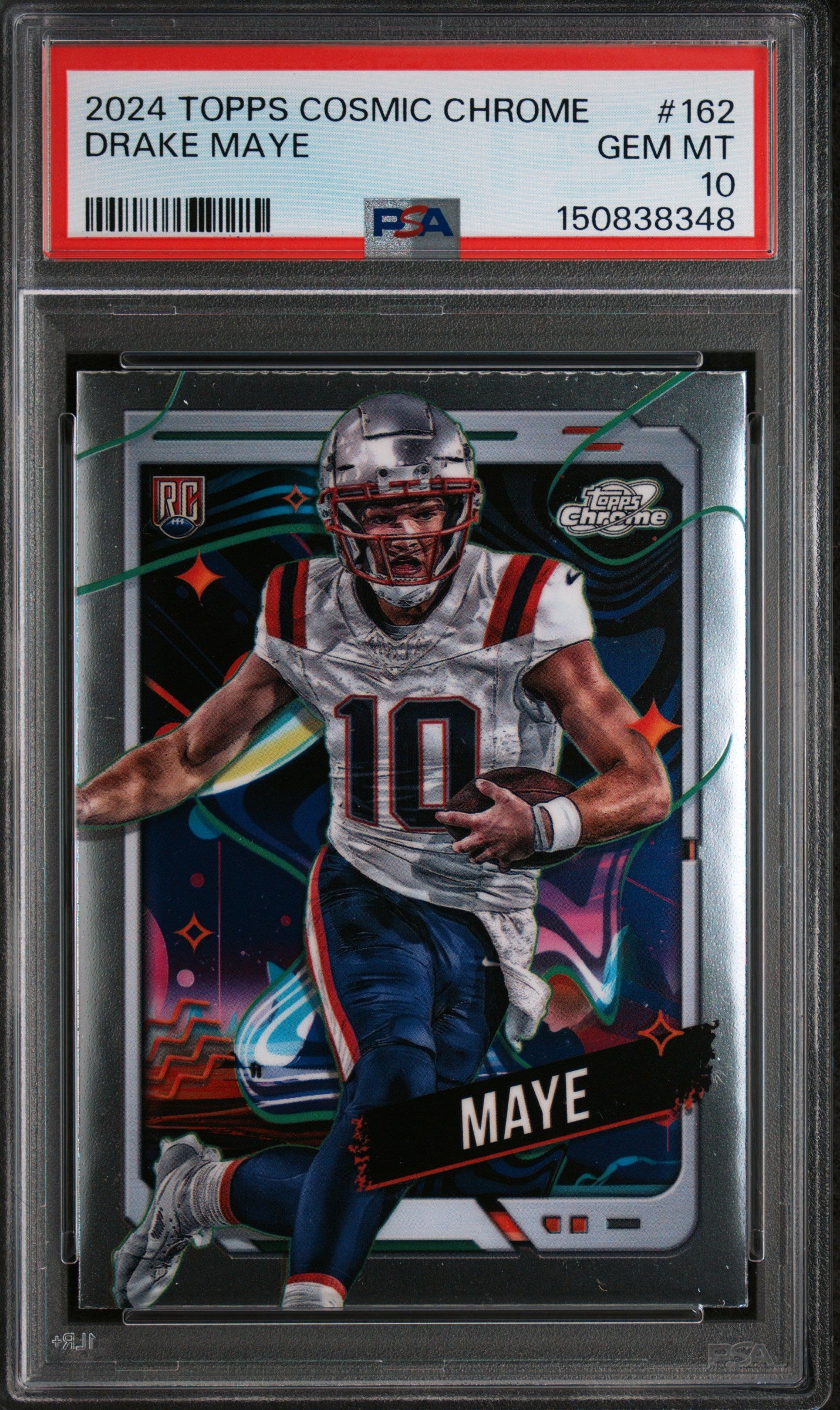 Drake Maye 2024 Topps Cosmic Chrome Rookie #162 PSA 10 Gem Mint