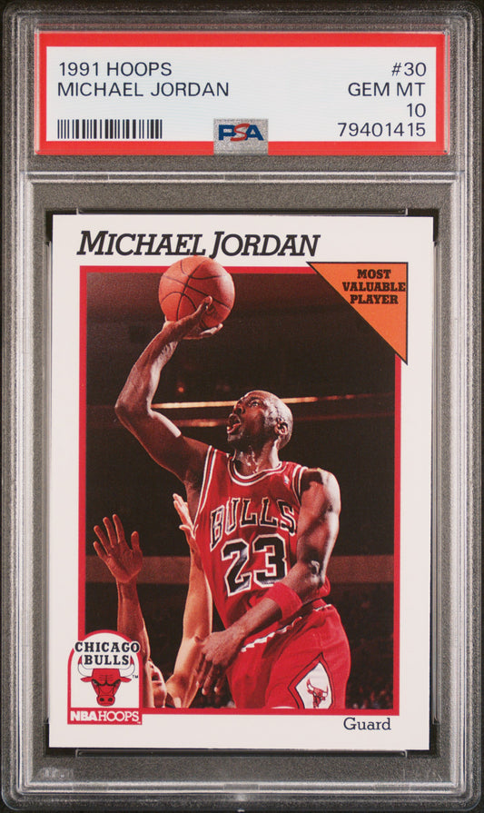 Michael Jordan 1991 Hoops #30 PSA 10 Gem Mint
