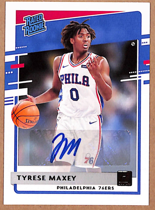 Tyrese Maxey 2020 Donruss Rookie #211 Autograph