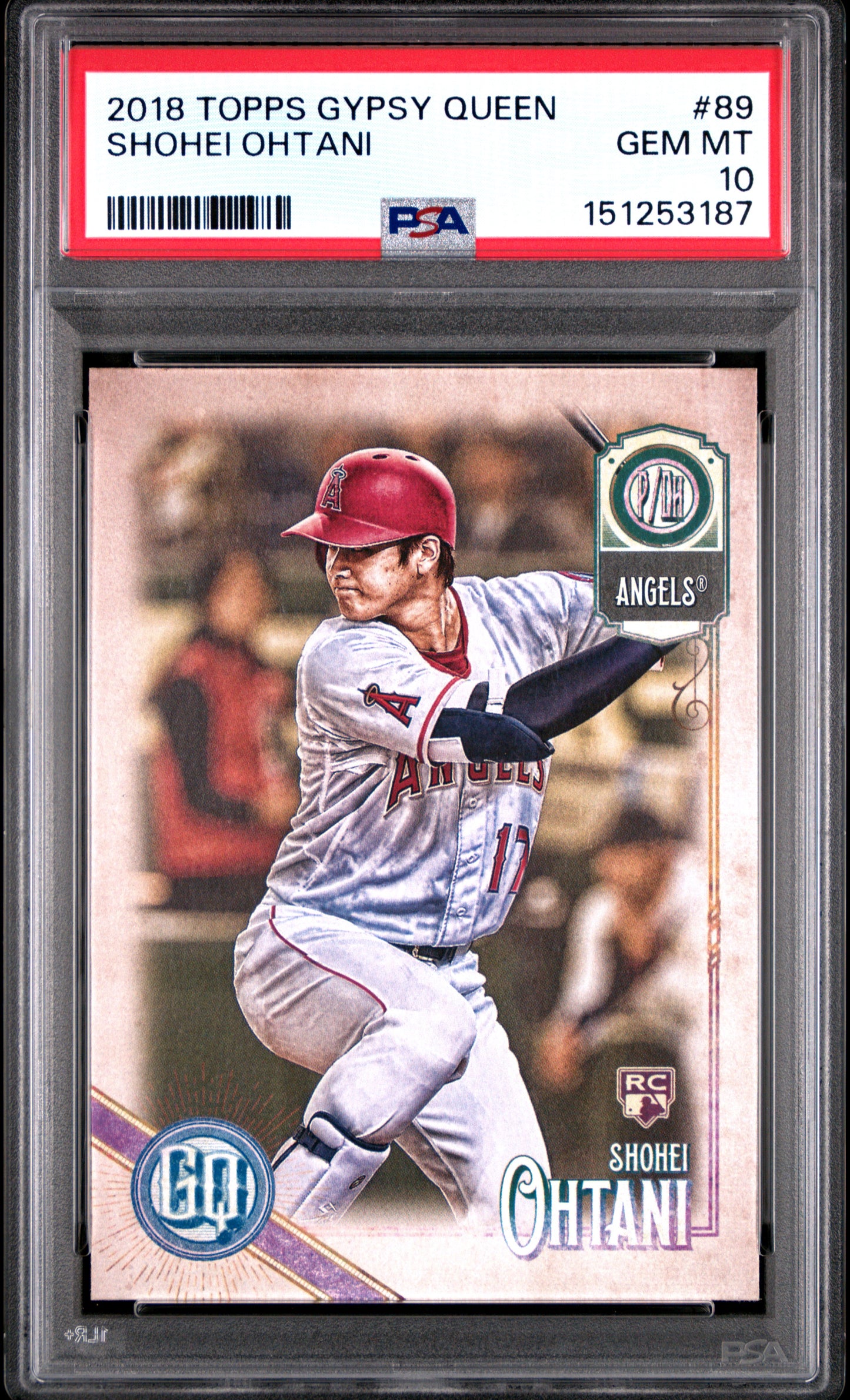 Shohei Ohtani 2018 TOpps Gypsy Queen rookie #89 PSA 10 Gem Mint 3187