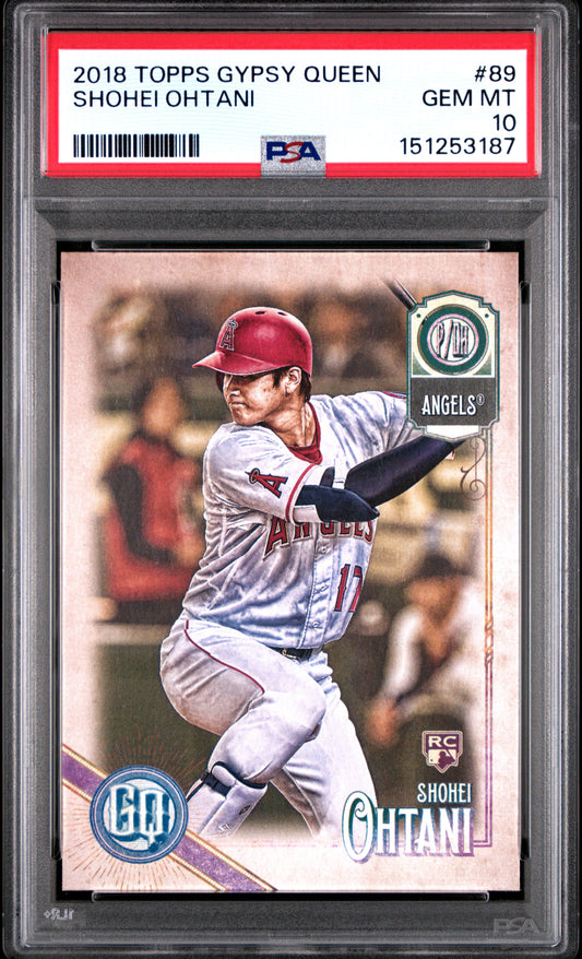 Shohei Ohtani 2018 TOpps Gypsy Queen rookie #89 PSA 10 Gem Mint 3187