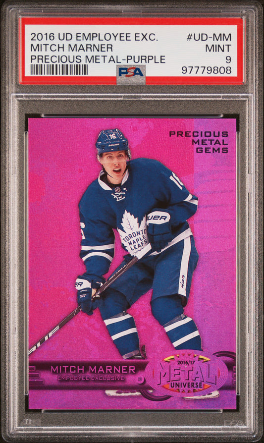 Mitch Marner 2016 Upper Deck Employee Precious Metal Gems Purple #46/175 PSA 9 Mint