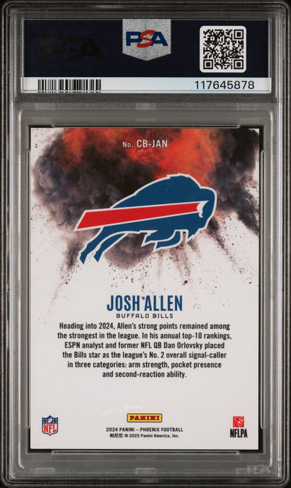 Josh Allen 2024 Panini Phoenix Color Blast PSA 10 Gem Mint