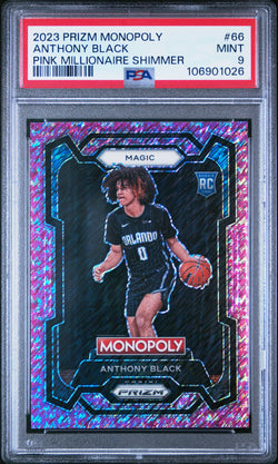 Anthony Black 2023 Prizm Monopoly Pink Millionaire Shimmer #1/5 PSA 9 Mint