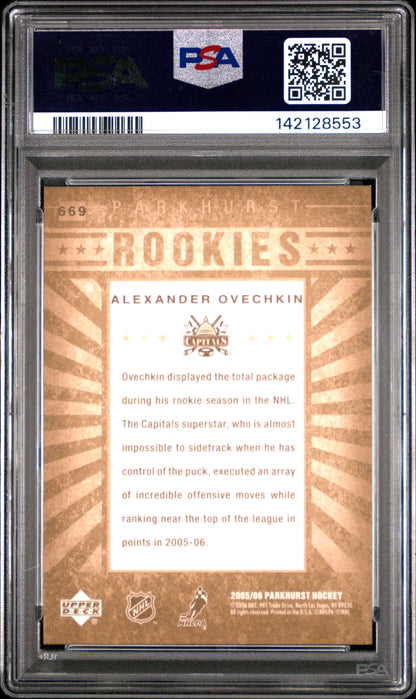 Alex Ovechkin 2005 Parkhurst Rookie #669 PSA 9 Mint