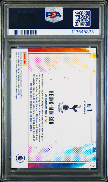 Heung-Min Son 2024 Panini Prizm Color Blast PSA 10 Gem Mint